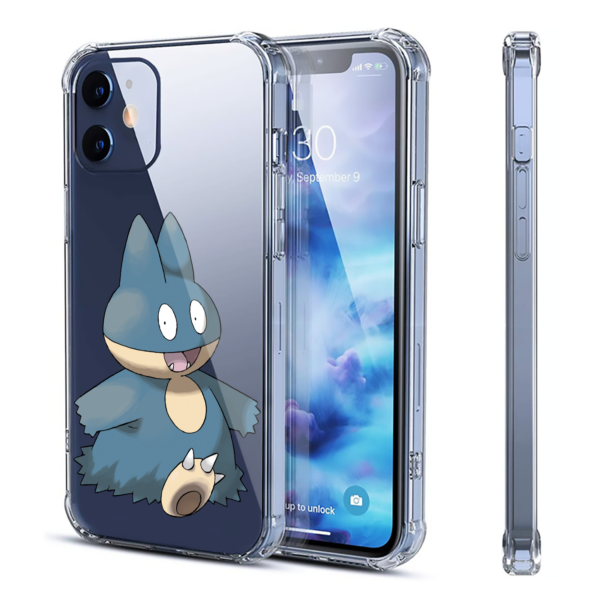 （画像用） ポケットモンスター Pokémon 【iPhone 12シリーズ対応】透明スマホケース（クリアソフトケース）